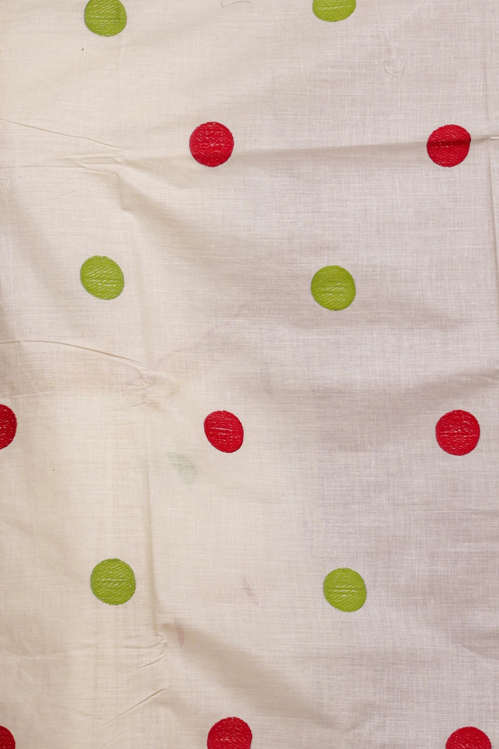 Off White Cotton Kerala Saree