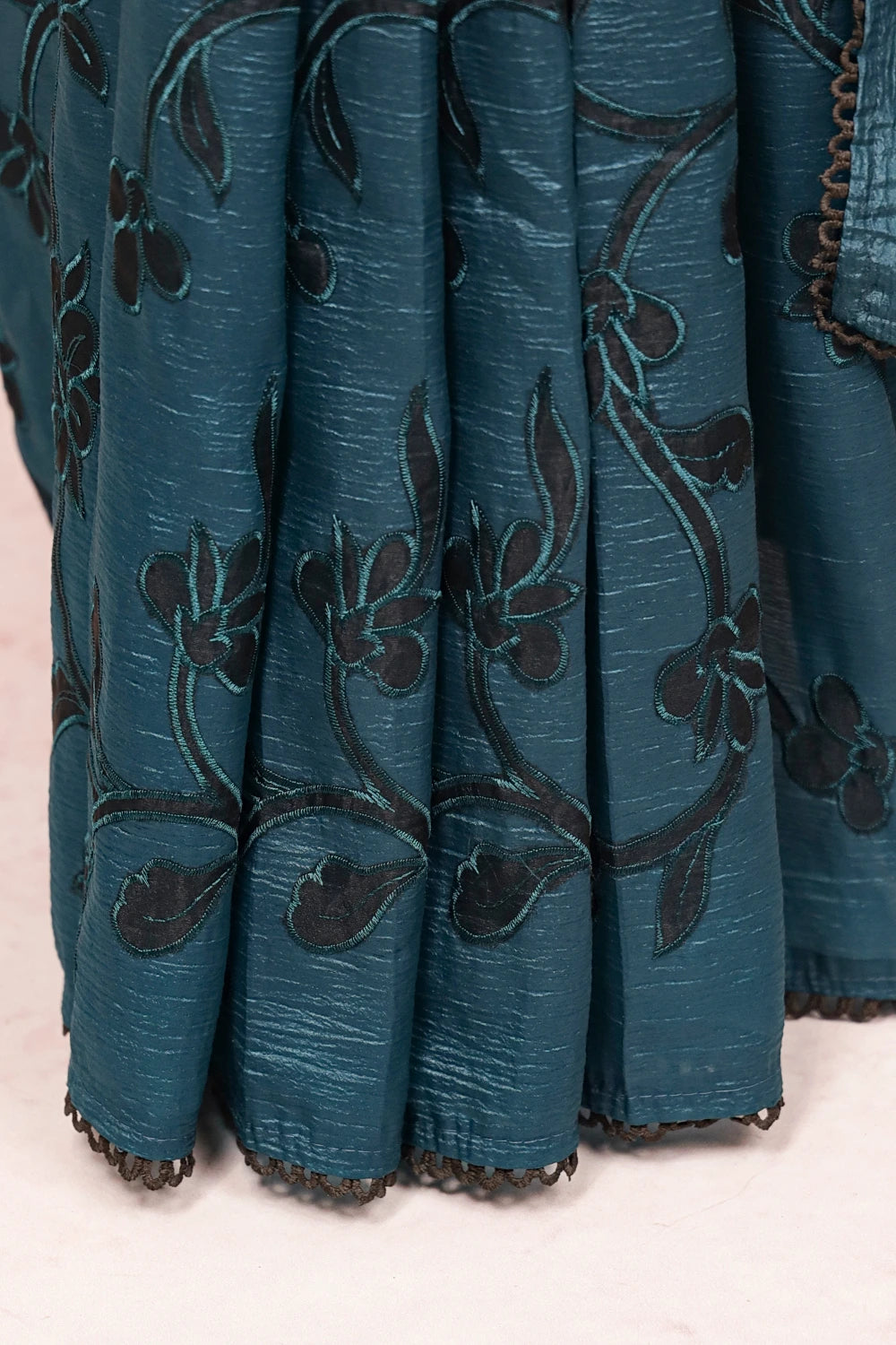 Peacock Green Organza Saree