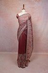Onion Color Tissue Organza Saree - Seematti