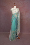Sea Green Net Saree - Seematti