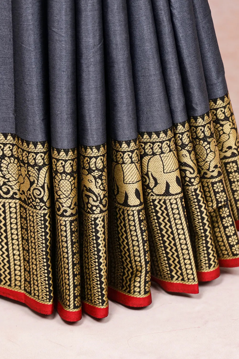 Ash Soft Cotton Saree