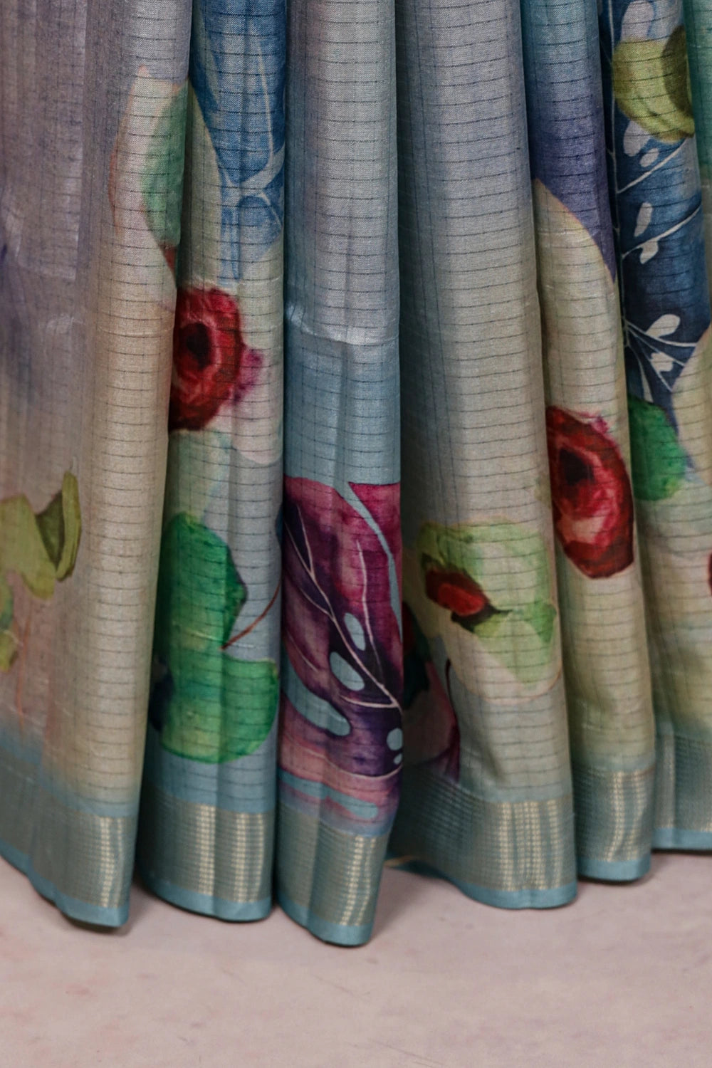 Multi Color Semi Tussar Saree
