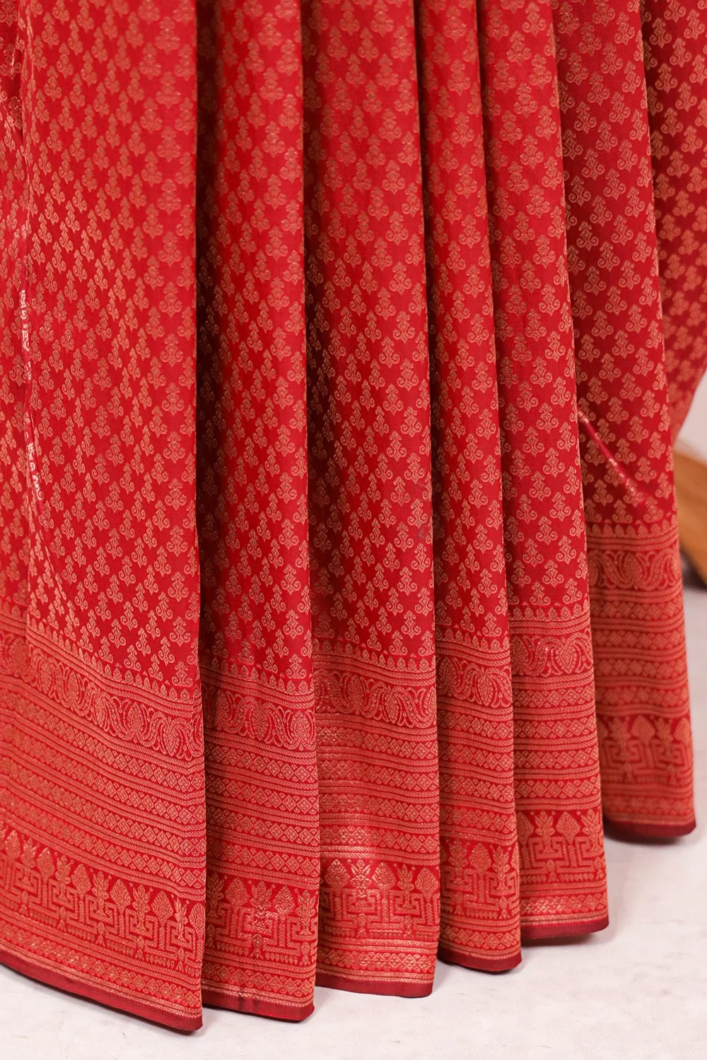 Maroon Kancheepuram Semi Silk Saree