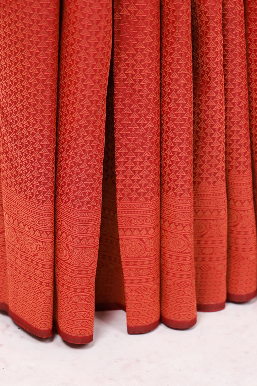 Maroon Kancheepuram Semi Silk Saree