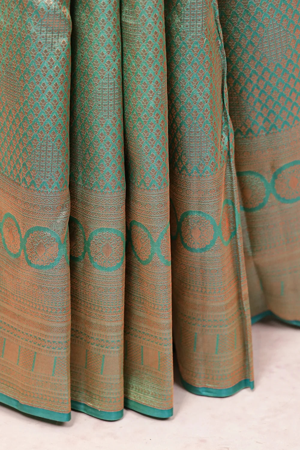 Green Kancheepuram Semi Silk Saree - Seematti