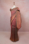 Wine Kancheepuram Semi Silk Saree
