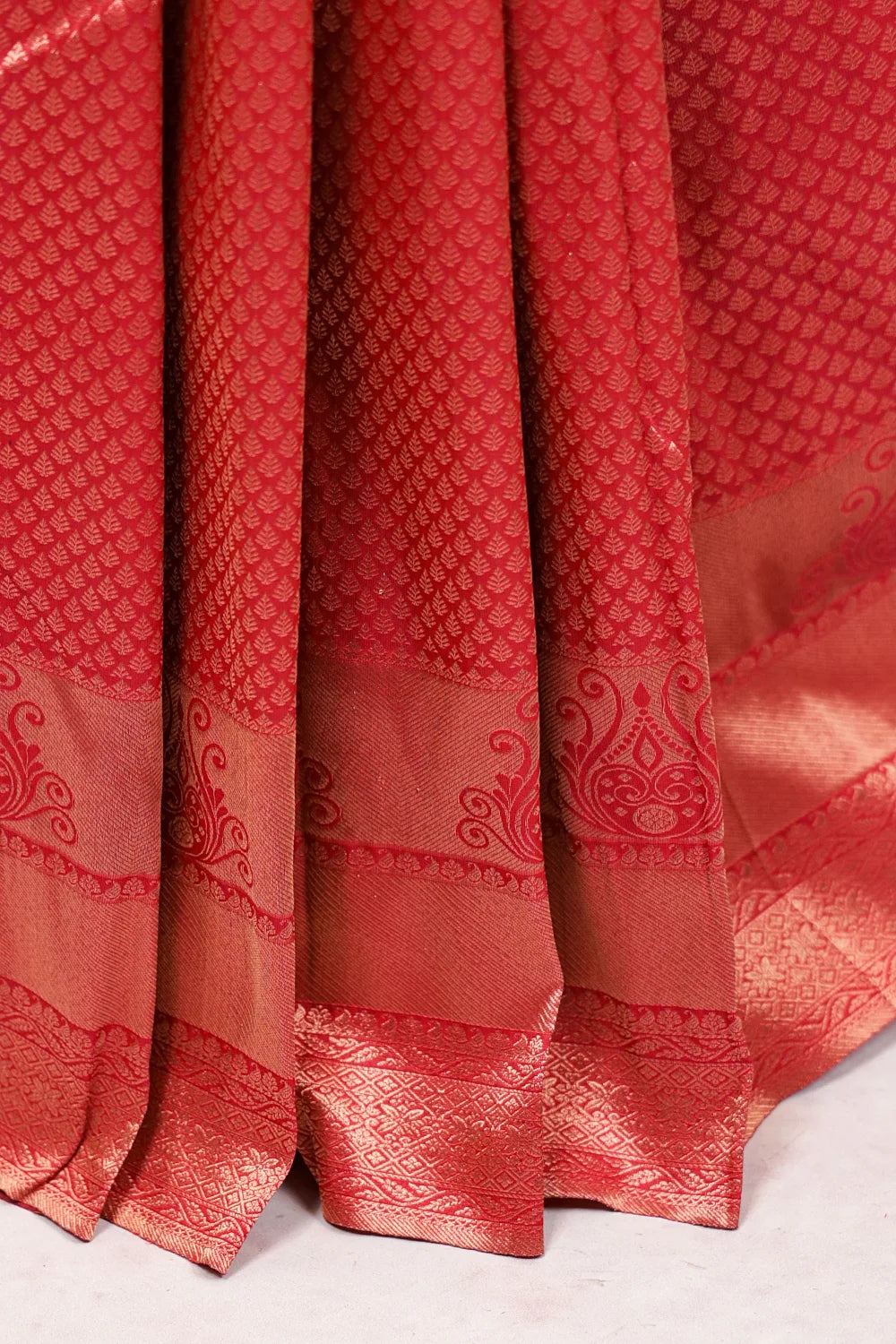 Maroon Kancheepuram Semi Silk Saree