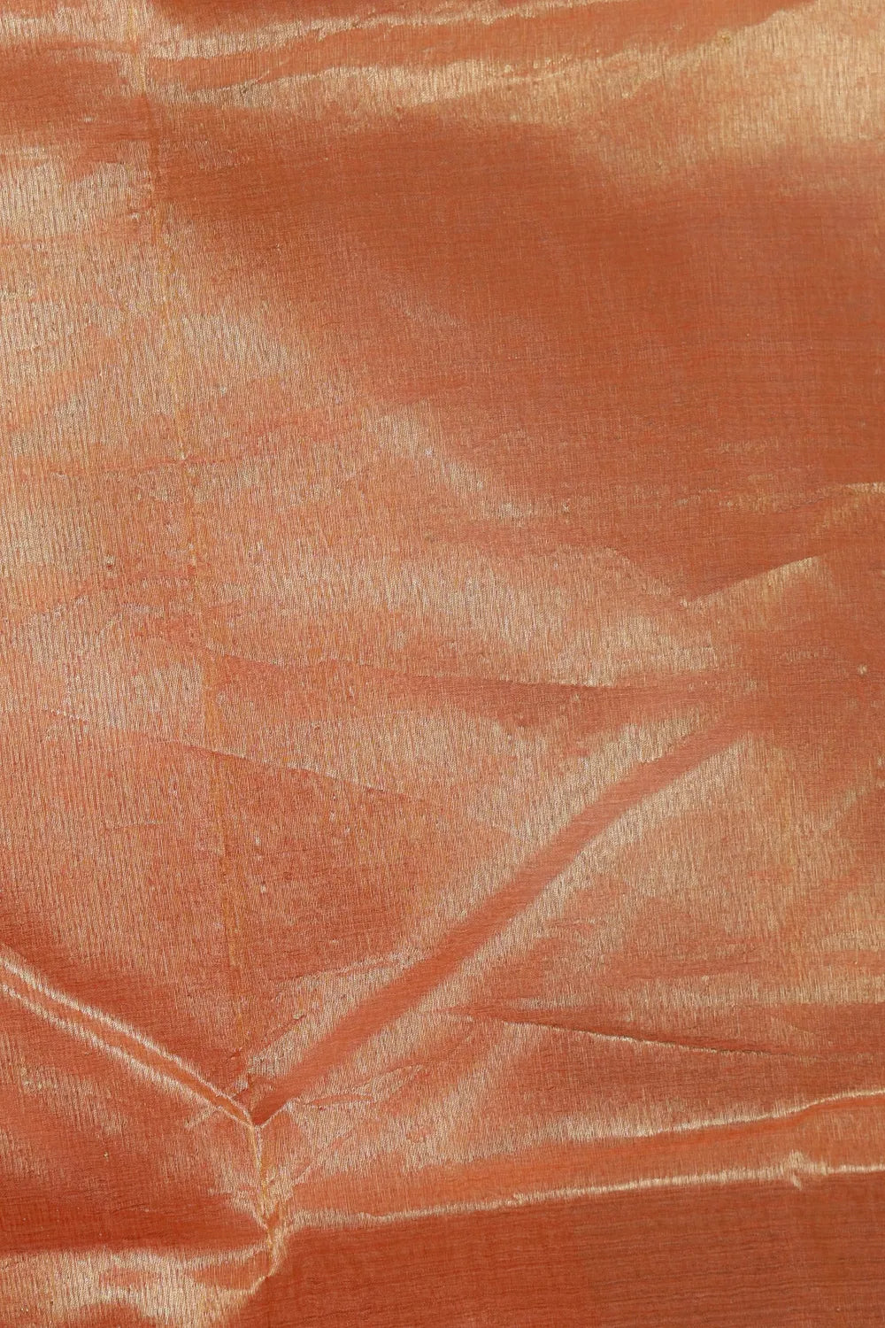 Light Orange Tussar Saree