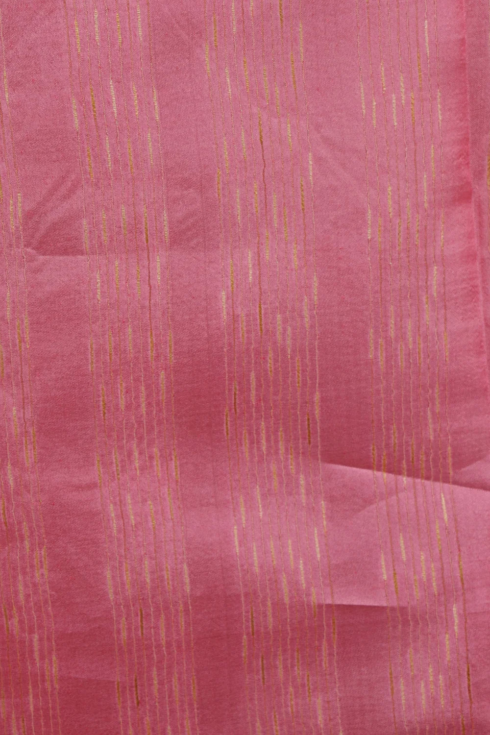 Peach Pink Tussar Saree