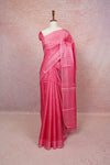 Pink Tussar Silk Saree - Seematti