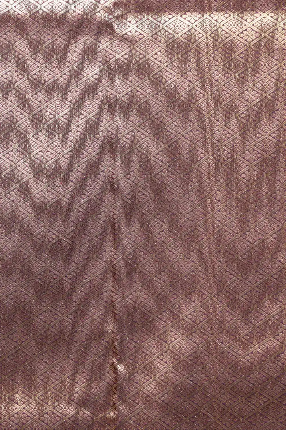 Brownish Purple Semi Kancheepuram Saree
