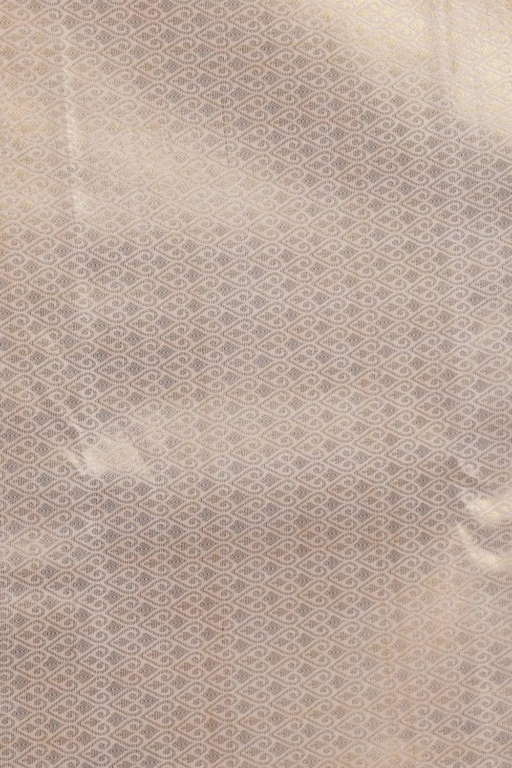 Off White Semi Kancheepuram Saree