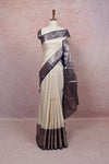 Off White Semi Kancheepuram Saree