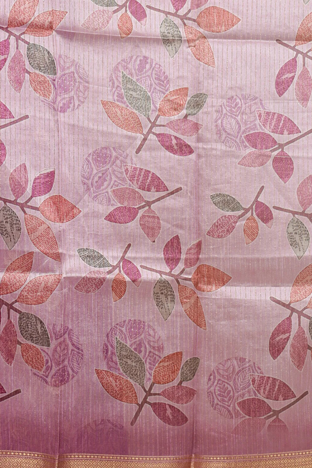 Lavender Semi Chanderi Unstitched Churidhar Material