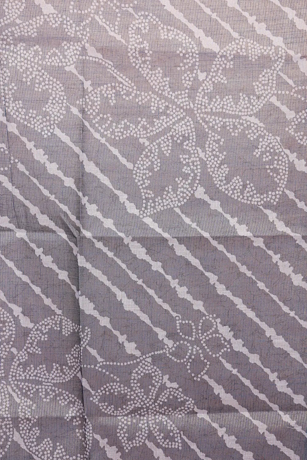 Bluish Grey Tissue Printed Unstitched Churidhar Material