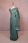 Pastel Green Tussar Silk Saree