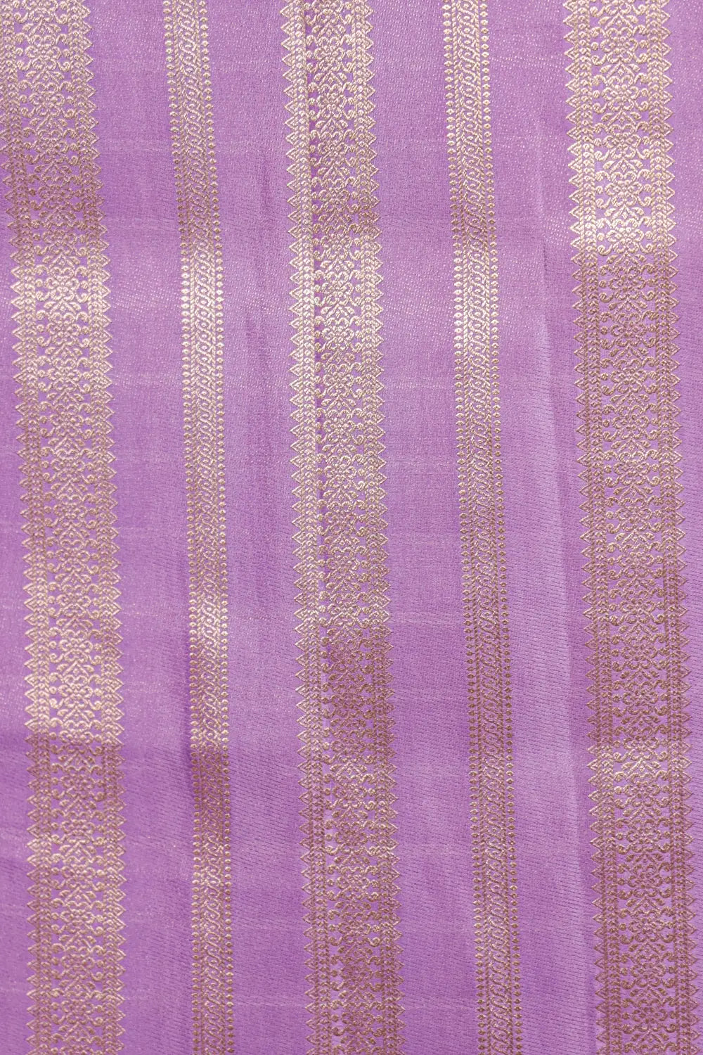 Lavender Semi Banarasi Saree