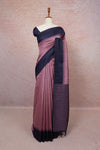 Onion Pink Semi Silk Saree