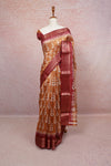 Light Brown Semi Tussar Saree