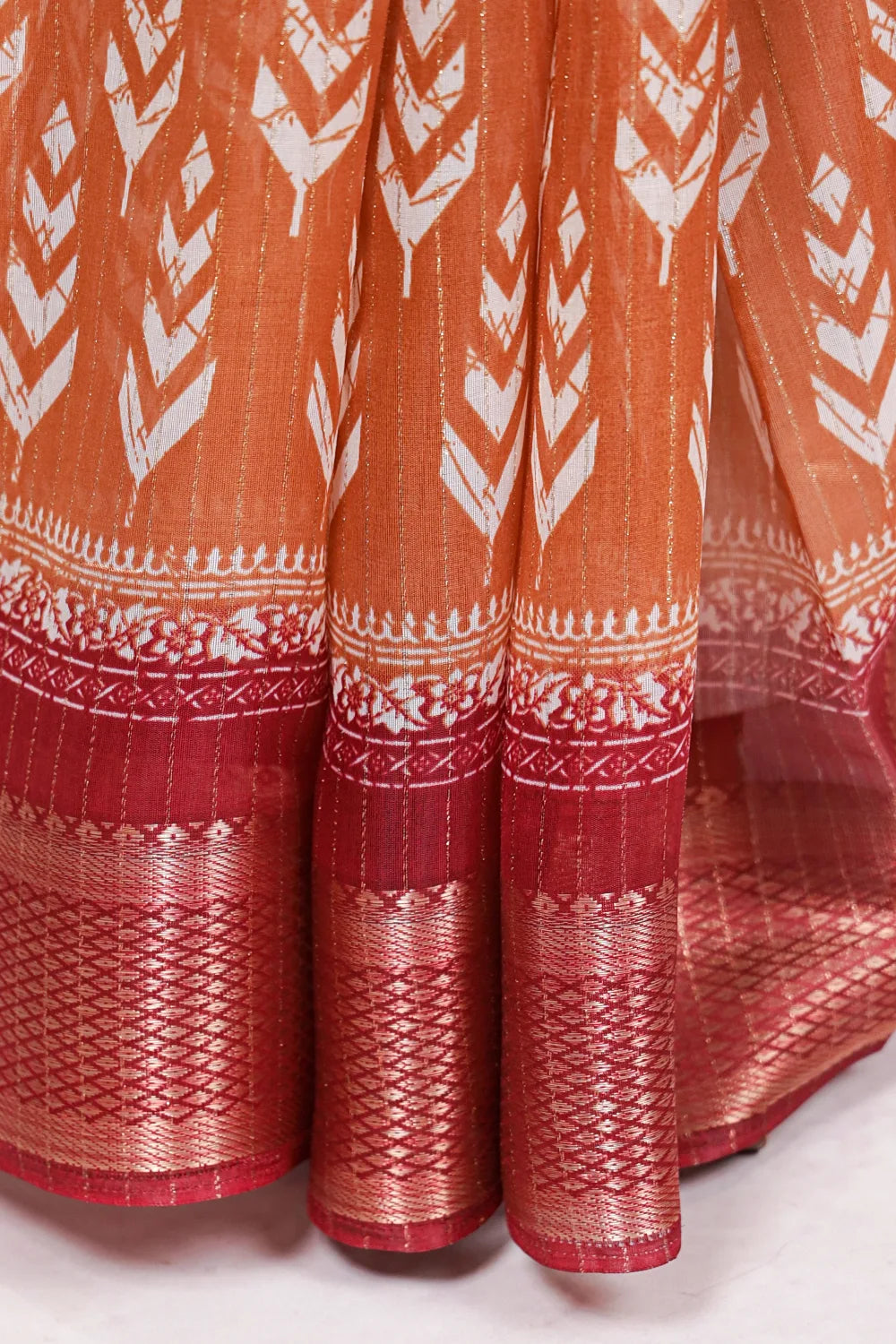 Light Brown Semi Tussar Saree
