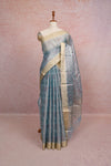 Light Blue Semi Tissue Saree