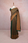 Green Semi Banarasi Saree