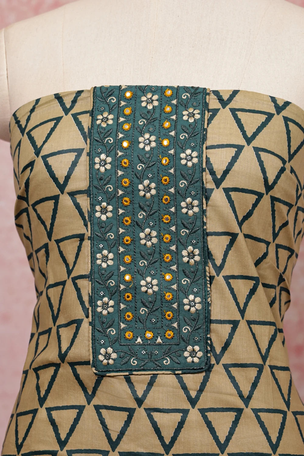 Chikku Color Cotton Printed Unstitched Churidhar Material