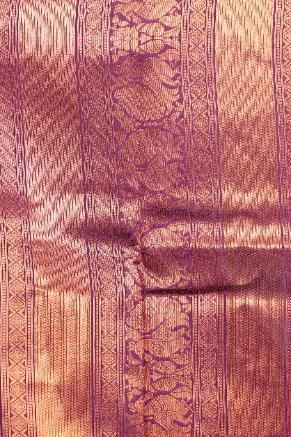 Blush Pink And Teal Blue Semi Silk Saree