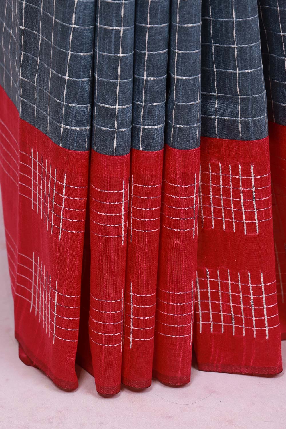 Ash Semi Jute Saree