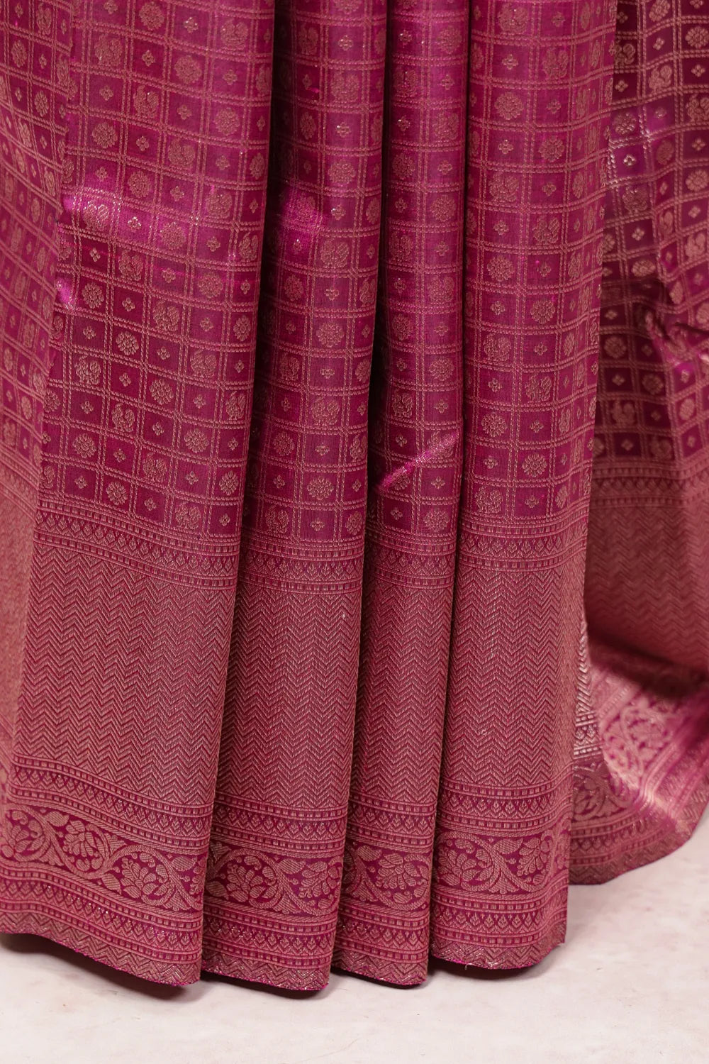 Grape Wine Kancheepuram Silk Saree