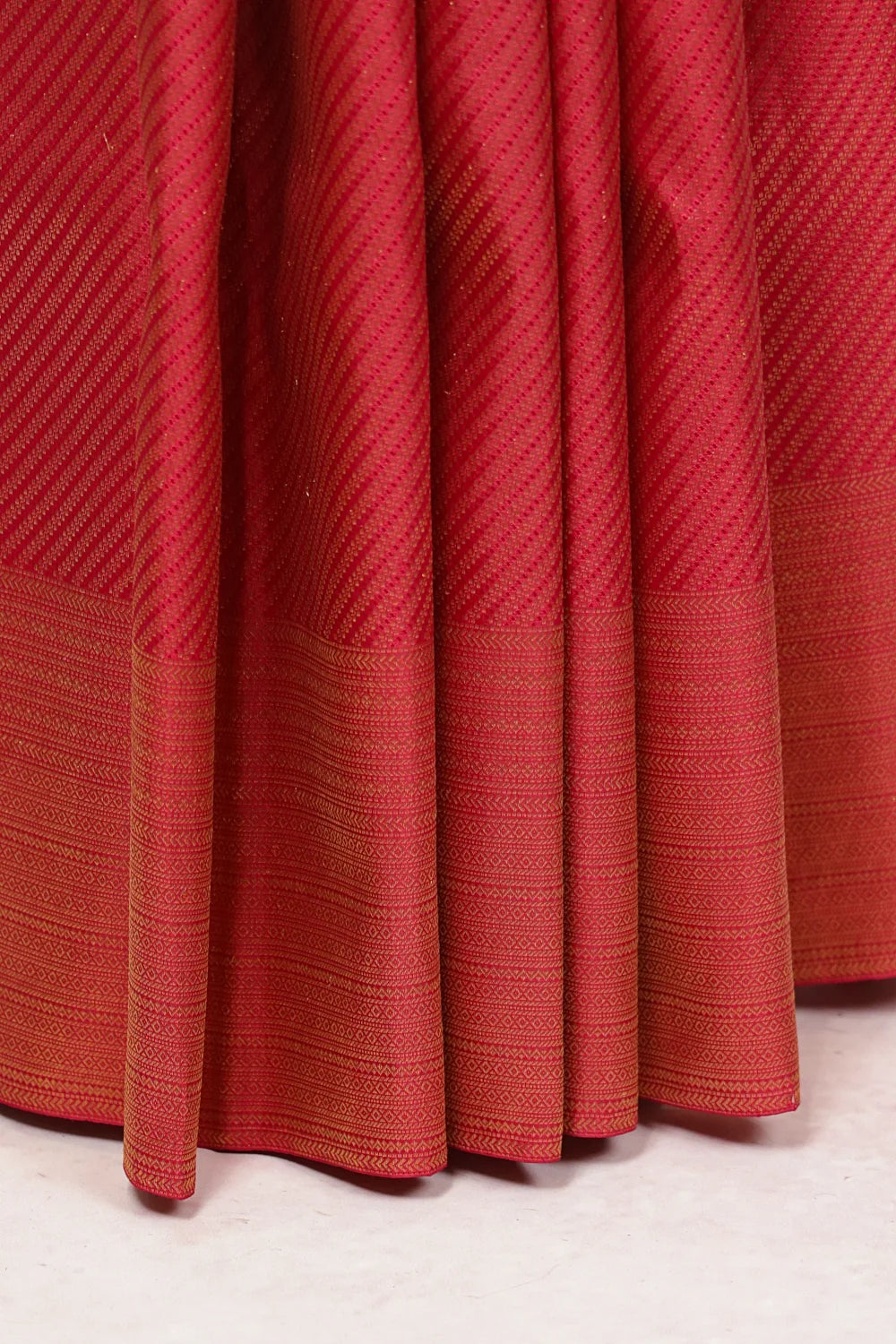 Reddish Maroon Kancheepuram Silk Saree