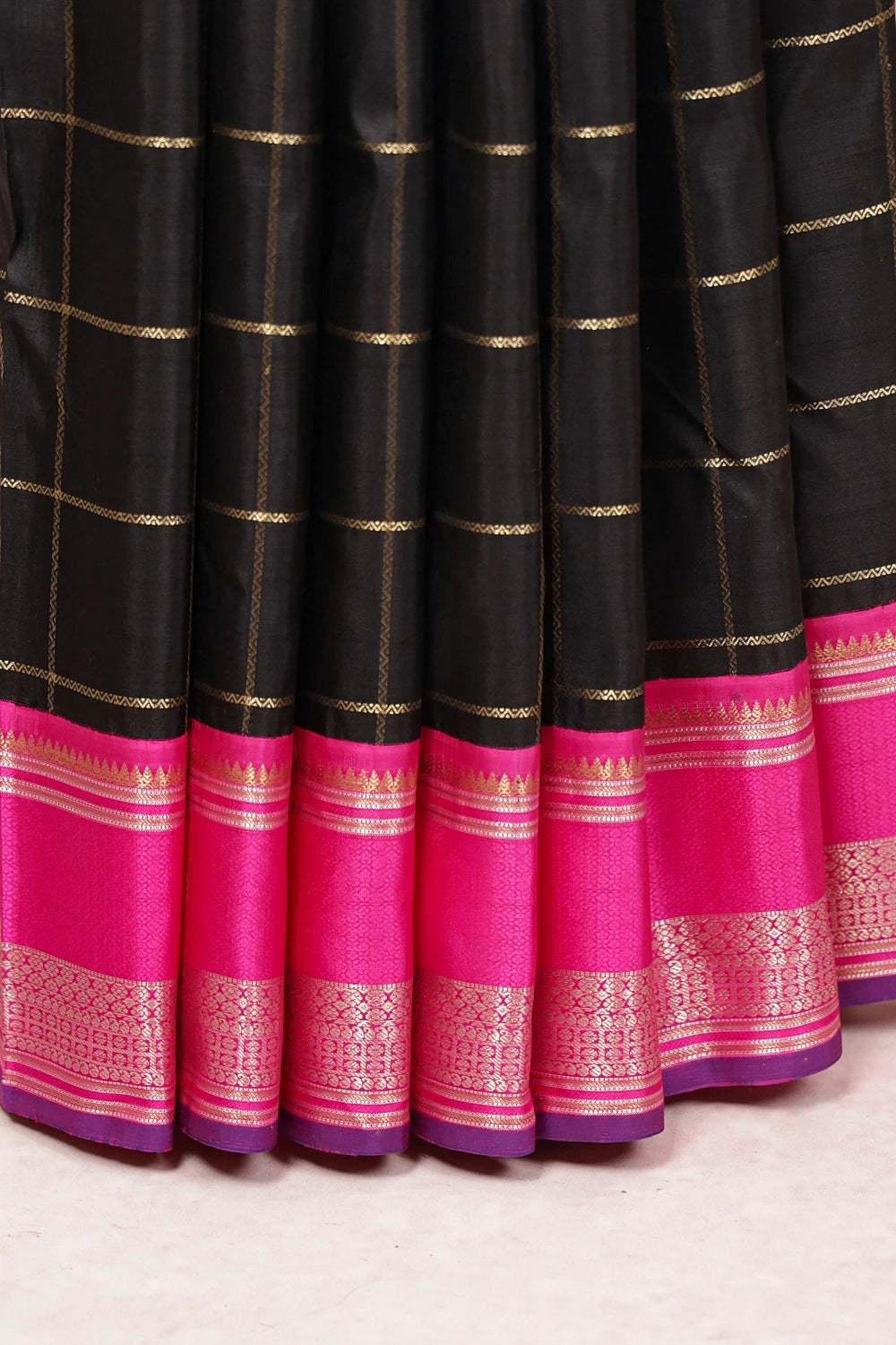 Black Kancheepuram Silk Saree