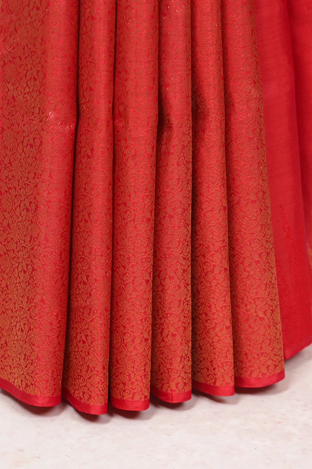 Reddish Maroon Kancheepuram Silk Saree
