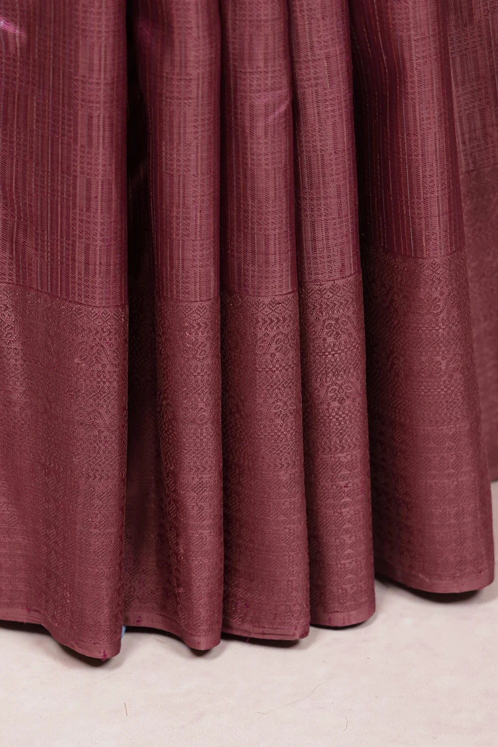 Onion Color Kancheepuram Silk Saree