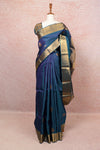 Peacock Blue Kancheepuram Silk Saree - Seematti