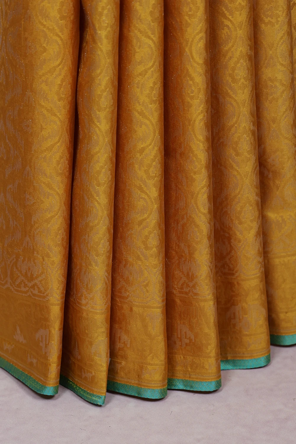 Mustard Yellow Kancheepuram Silk Saree