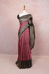 Onion Color Kancheepuram Silk Saree