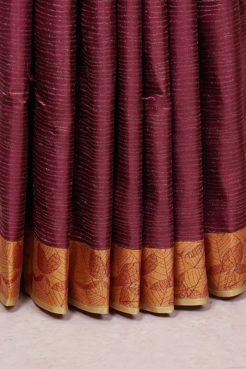 Wine Kancheepuram Silk Saree
