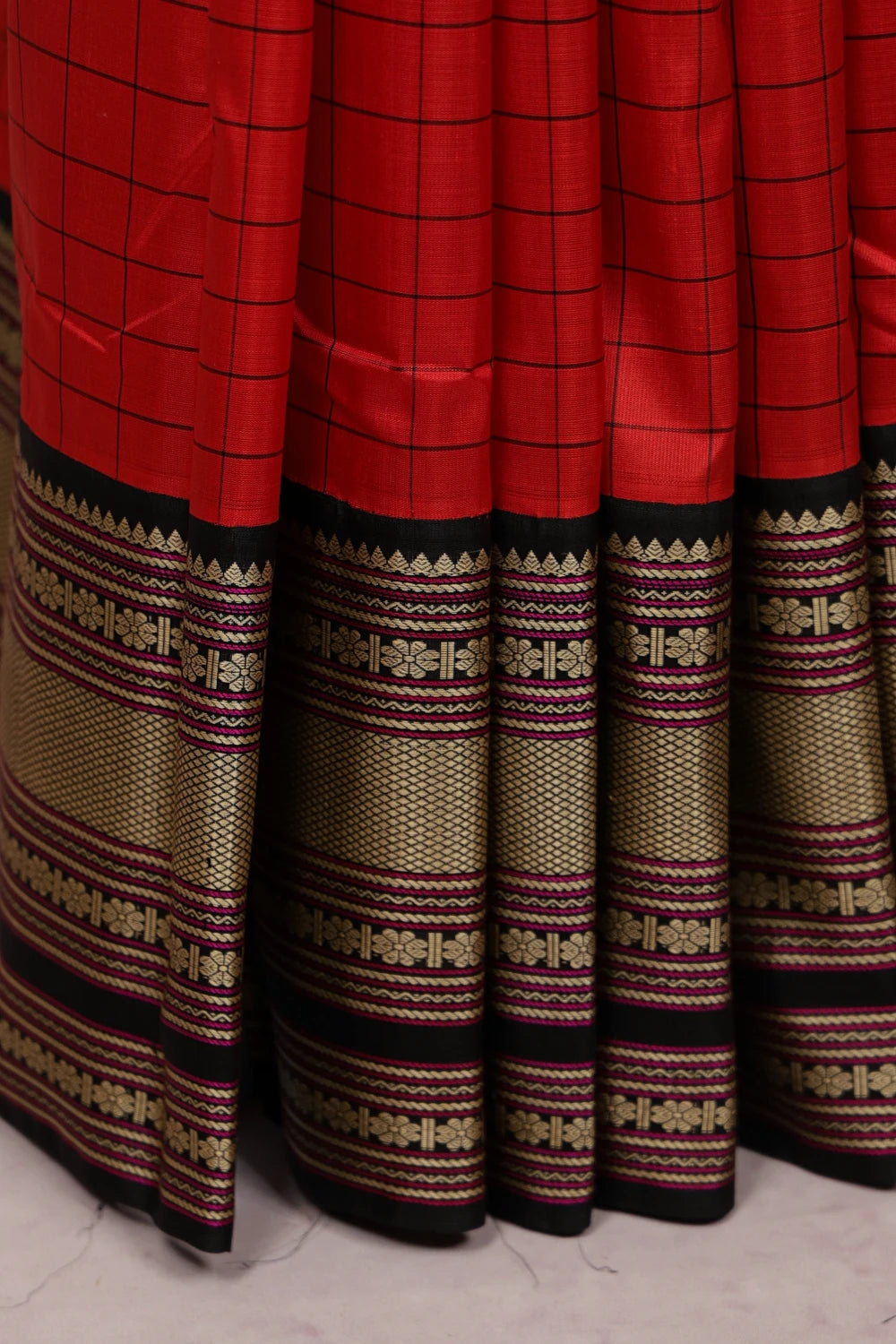 Red Kancheepuram Silk Saree