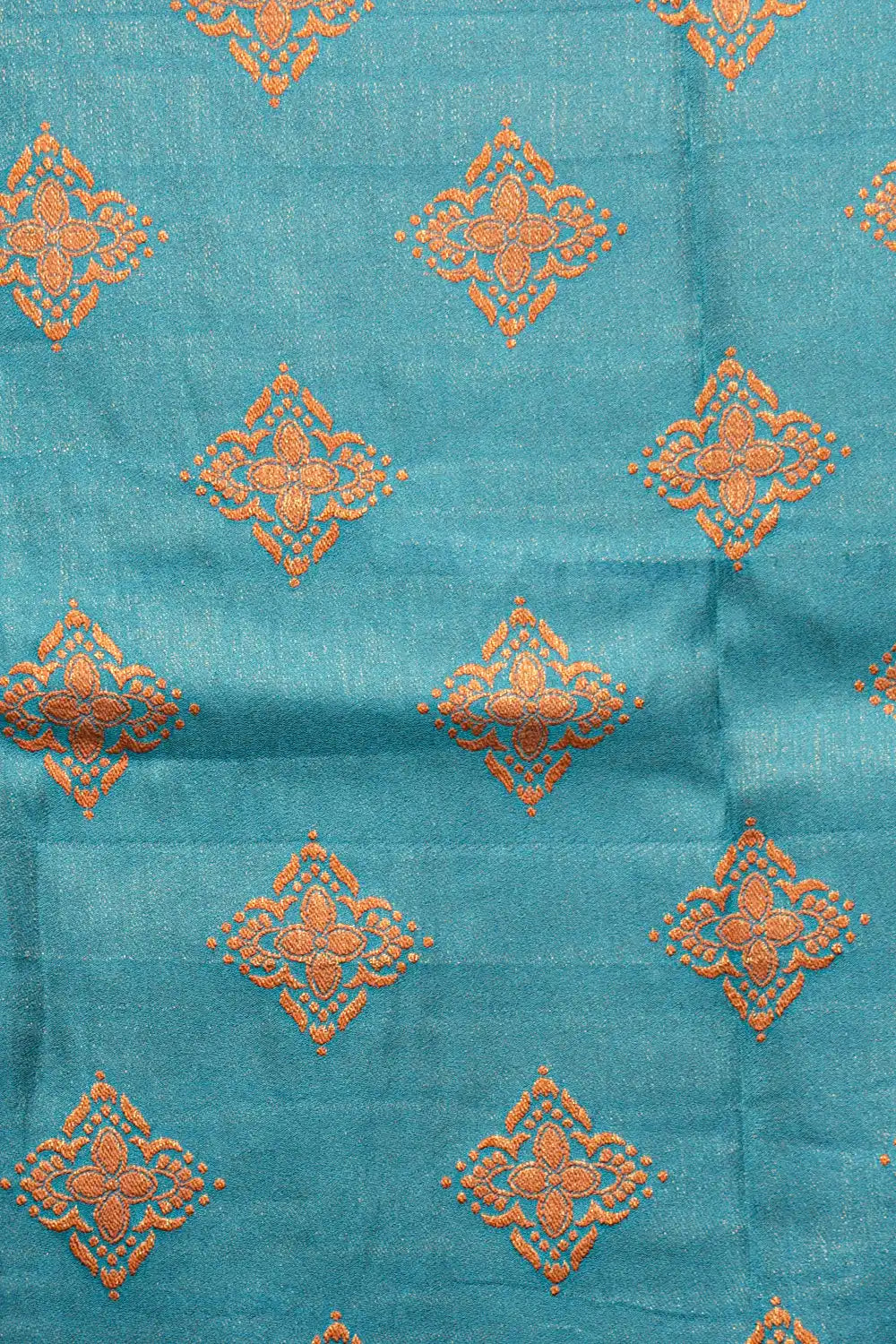 Brown Semi Banarasi Saree