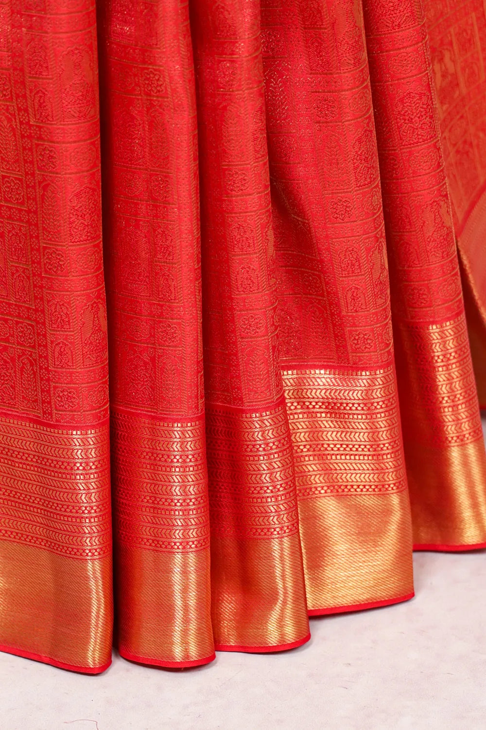 Red Kancheepuram Silk Saree