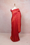Reddish Maroon Kancheepuram Silk Saree