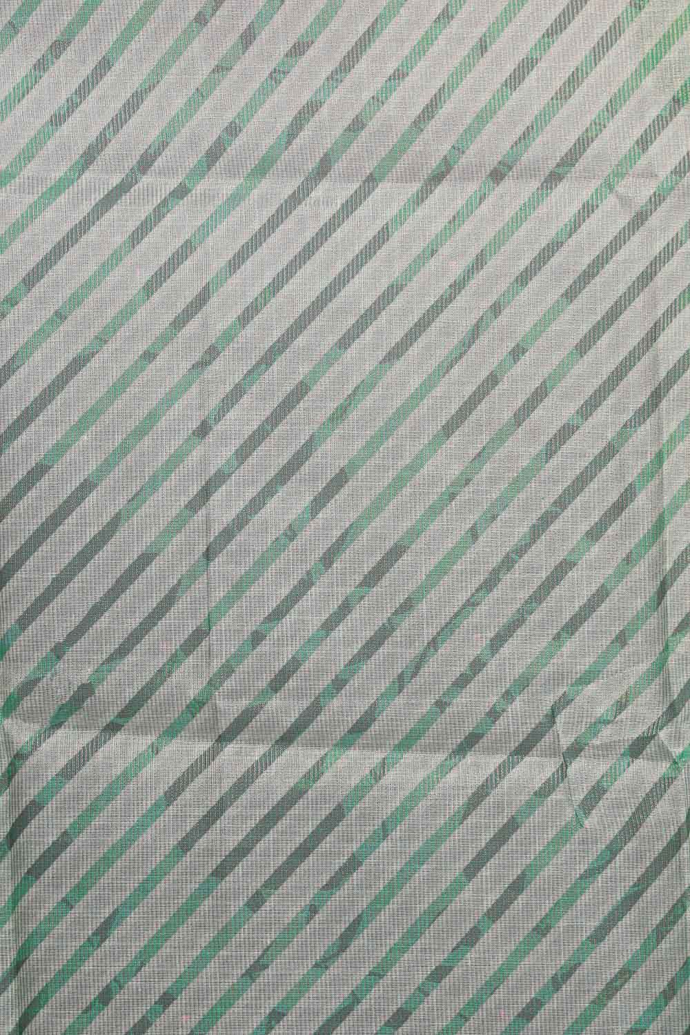Sea Green Tissue Silk Printed Unstitched Churidhar Material