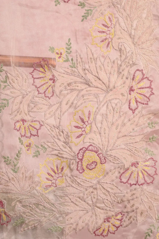 Ash Organza Saree