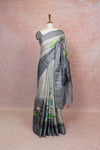 Ash Semi Tussar Saree - Seematti
