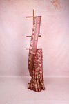 Beetroot Colour Chiffon Saree