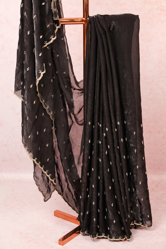 Black Organza Saree