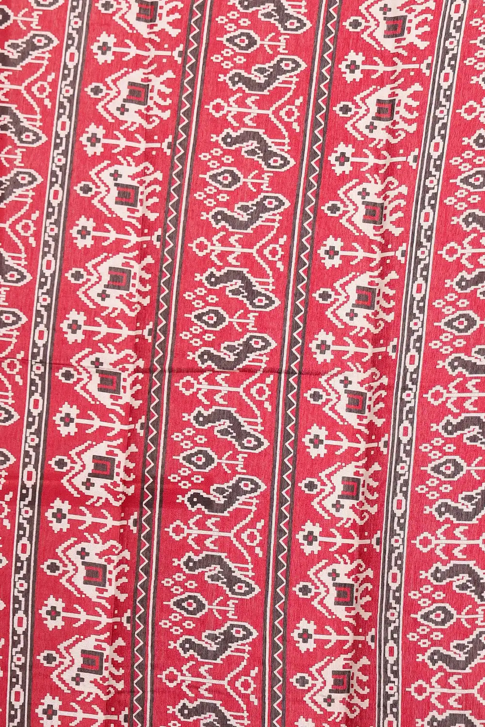Black Semi Chanderi Saree