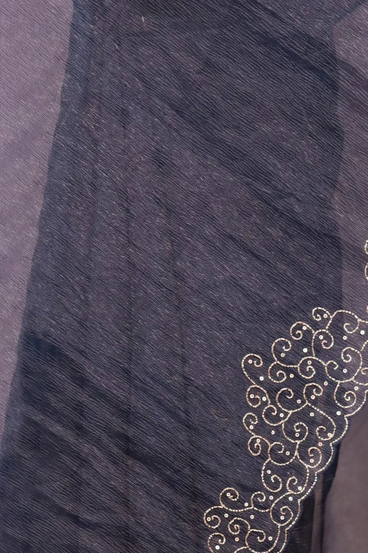 Blue Crush Organza Saree