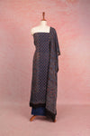 Blue Georgette Ajrakh Unstitched Churidhar Material